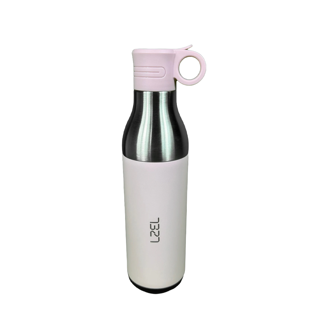 LZEL Natura Elva Vacuum Bottle Dual 400 mL + 400 mL | Pink Aluminum LZEL Natura Elva Vacuum Bottle Dual 400 mL + 400 mL | Pink Aluminum